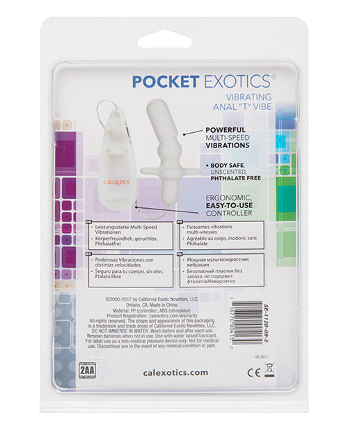 Pocket Exotics Anal T Vibe - Ivory - Empower Pleasure