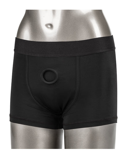 Her Royal Harness Boxer Brief 2XL/3XL - Black - Empower Pleasure