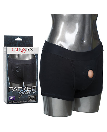 Packer Gear Boxer Harness M/L - Black - Empower Pleasure