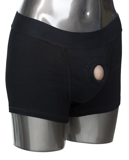 Packer Gear Boxer Harness M/L - Black - Empower Pleasure