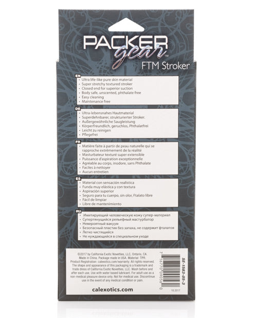Packer Gear FTM Stroker - Black - Empower Pleasure