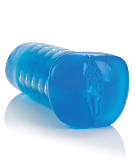 Basic Essentials Beaded Masturbator - Blue - Empower Pleasure
