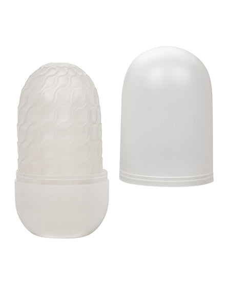 Boundless Reversible Nubby Stroker - White - Empower Pleasure