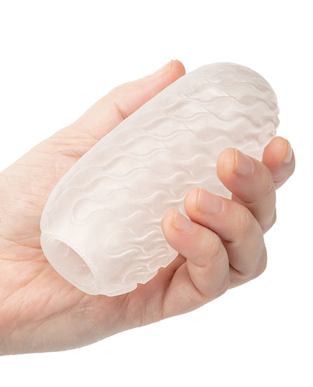 Boundless Reversible Ribbed Stroker - White - Empower Pleasure