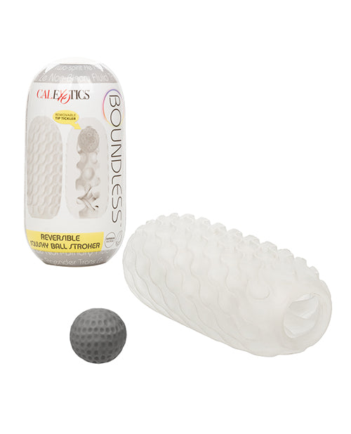 Boundless Reversible Squishy Ball Stroker - Smoke - Empower Pleasure