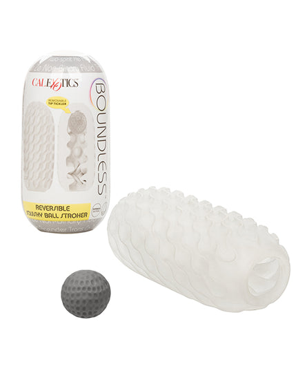 Boundless Reversible Squishy Ball Stroker - Smoke - Empower Pleasure