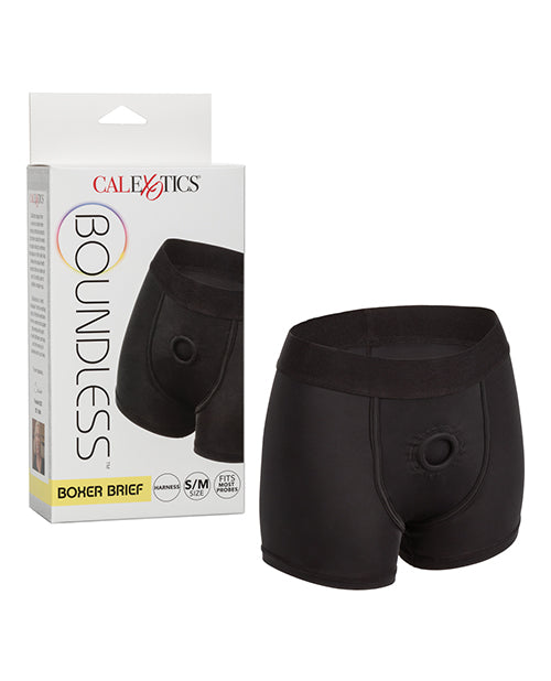 Boundless Boxer Brief S/M - Black - Empower Pleasure