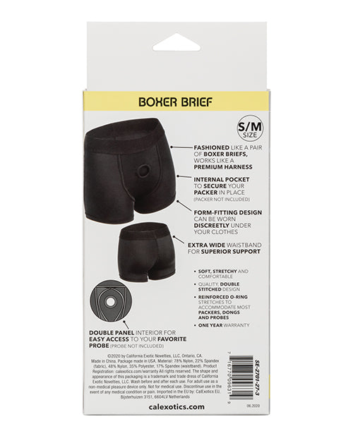 Boundless Boxer Brief S/M - Black - Empower Pleasure