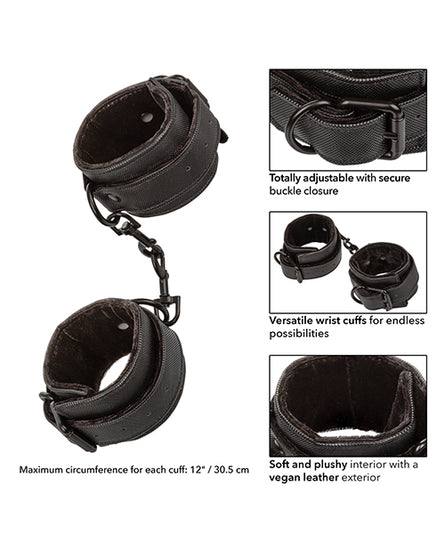 Boundless Wrist Cuffs - Black - Empower Pleasure