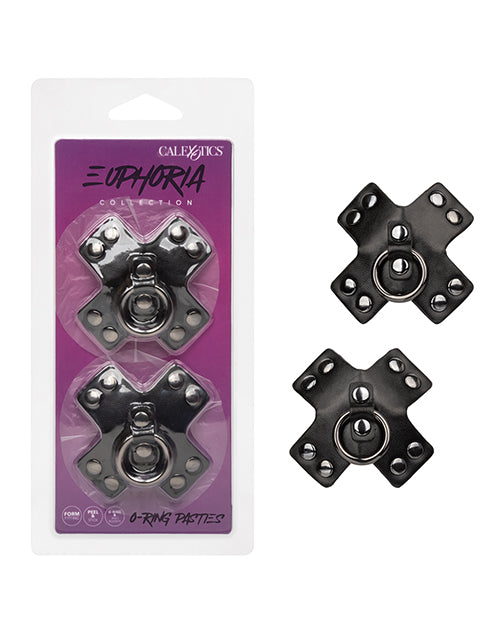 Euphoria Collection O-Ring Pasties - Black O/S - Empower Pleasure