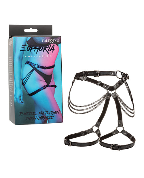 Euphoria Collection Plus-Size Multi-Chain Thigh Harness - Empower Pleasure