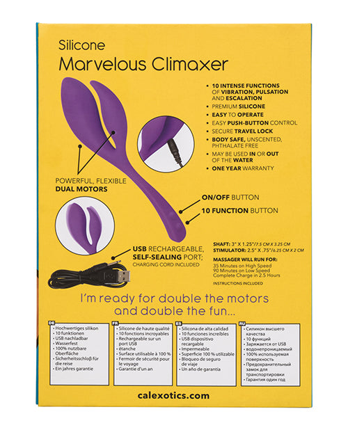 Mini Marvels Silicone Marvelous Climaxer - Purple - Empower Pleasure