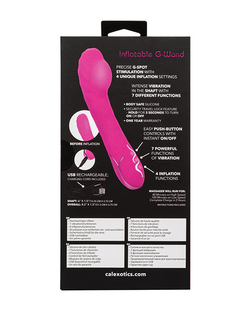 Insatiable G Inflatable G Wand - Pink - Empower Pleasure