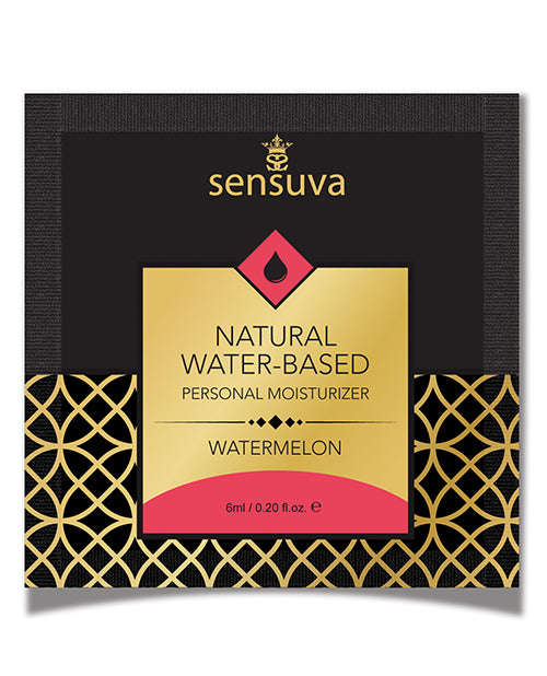 Sensuva Natural Water Based Personal Moisturizer Single Use Packet - 6 ml Watermelon - Empower Pleasure
