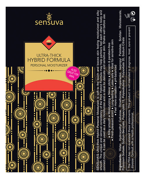 Sensuva Ultra Thick Hybrid Personal Moisturizer 1.7 oz - Assorted Scents - Empower Pleasure
