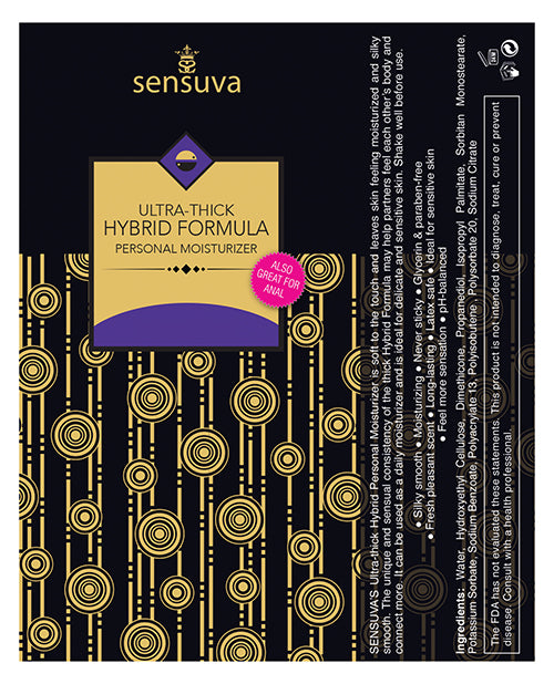 Sensuva Ultra Thick Personal Moisturizer - 1.7 oz Unscented - Empower Pleasure