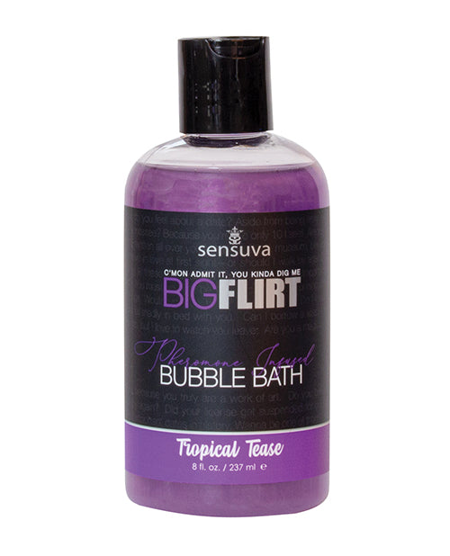 Sensuva Big Flirt Pheromone Bubble Bath - 8 oz Tropical Tease - Empower Pleasure