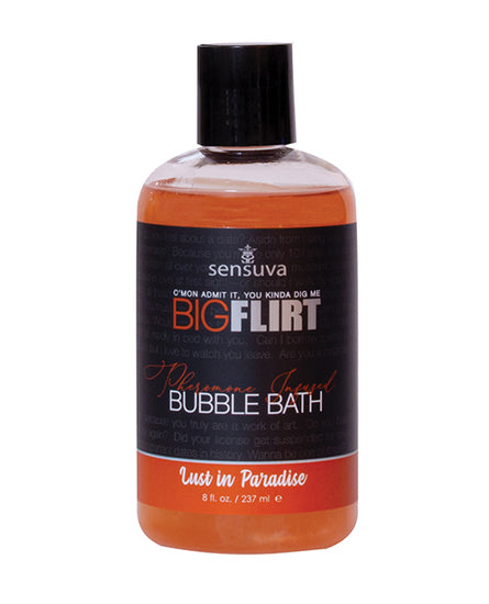 Sensuva Big Flirt Pheromone Bubble Bath - 8 oz Lust In Paradise - Empower Pleasure