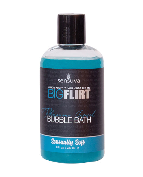 Sensuva Big Flirt Pheromone Bubble Bath - 8 oz Sensually Soft - Empower Pleasure