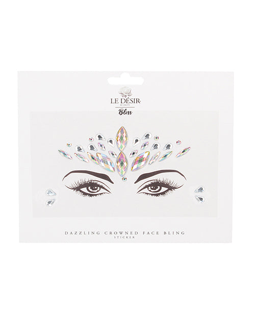 Shots Bliss Dazzling Crowned Face Bling Sticker O/S - Empower Pleasure