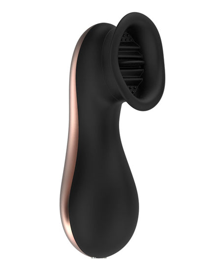 Shots Elegance Dreamy Oral Clitoral Stimulator - 10 Speed Black - Empower Pleasure