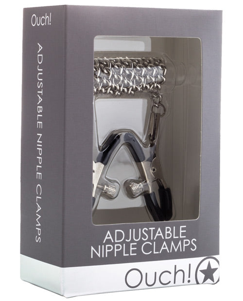 Shots Ouch Adjustable Nipple Clamps - Empower Pleasure
