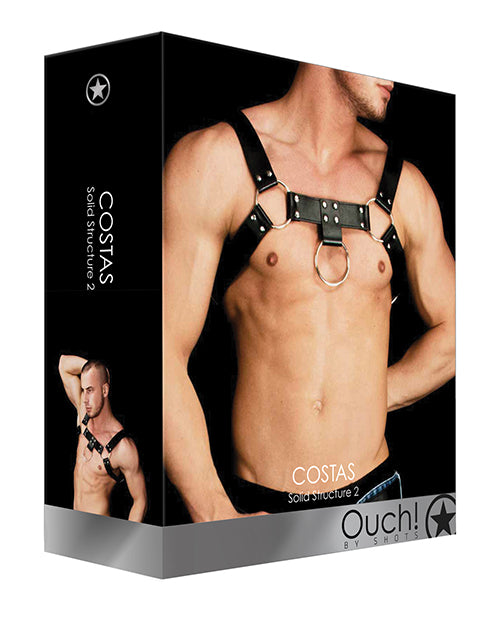 Shots Ouch Costas Solid Structure 2 - Black - Empower Pleasure