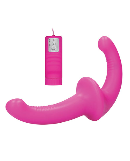 Shots Ouch Vibrating Silicone Strapless Strap On w/Controller - Empower Pleasure
