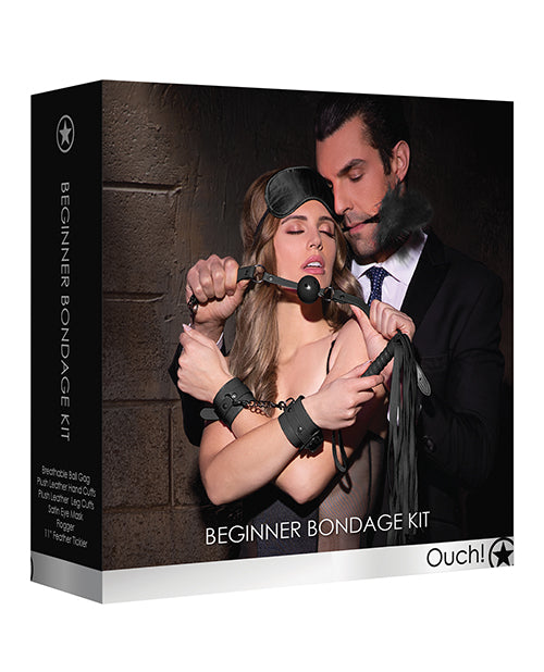 Shots Ouch Beginners Bondage Kit - Black - Empower Pleasure