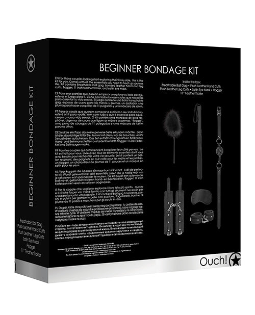 Shots Ouch Beginners Bondage Kit - Black - Empower Pleasure