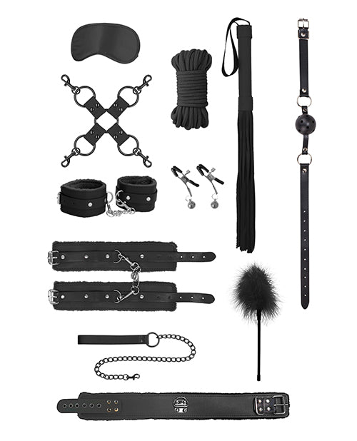 Shots Ouch Intermediate Bondage Kit - Black - Empower Pleasure