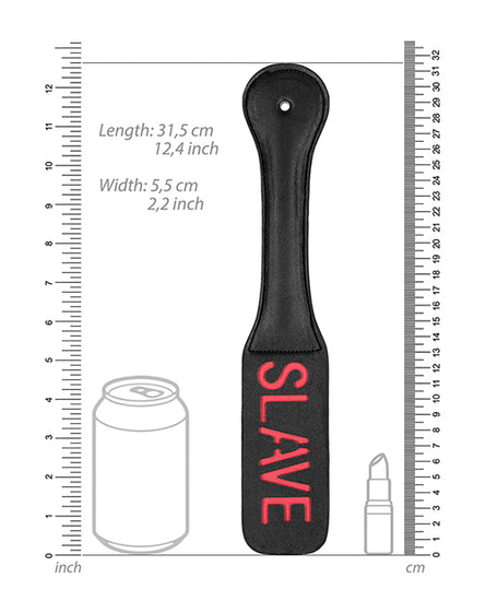 Shots Ouch Slave Paddle - Black - Empower Pleasure