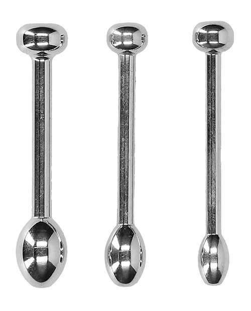 Shots Ouch Urethral Sounding Metal Plug Set - Empower Pleasure