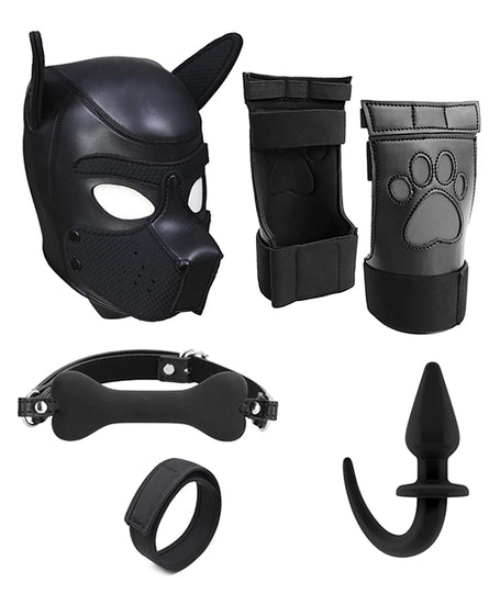 Shots Ouch Puppy Play Complete Kit - SM Black - Empower Pleasure