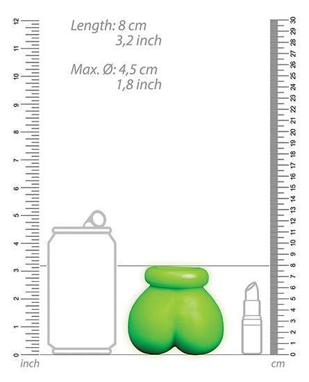Shots Ouch Ball Sack - Glow in the Dark - Empower Pleasure