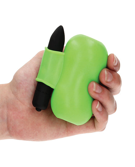 Shots Ouch Vibrating Masturbator - Glow in the Dark - Empower Pleasure