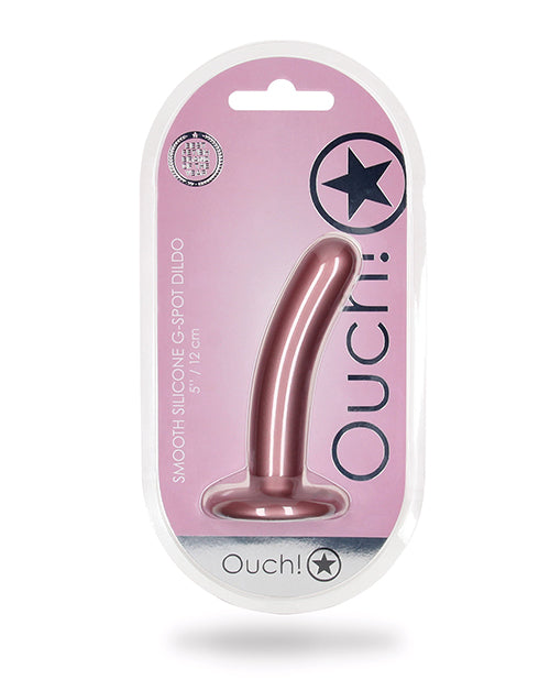 Shots Ouch 5" Smooth G-Spot Dildo - Rose Gold - Empower Pleasure