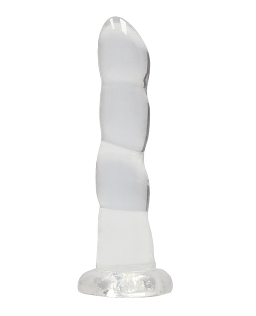 Shots RealRock Crystal Clear 7" Dildo  - Transparent - Empower Pleasure