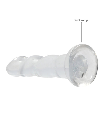 Shots RealRock Crystal Clear 7" Dildo  - Transparent - Empower Pleasure
