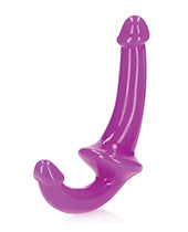 Shots RealRock 6" Strapless Strap On Glow in the Dark - Neon Purple - Empower Pleasure