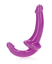 Shots RealRock 6" Strapless Strap On Glow in the Dark - Neon Purple - Empower Pleasure