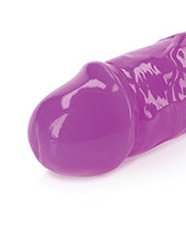 Shots RealRock 12" Double Dong Glow in the Dark - Neon Purple - Empower Pleasure