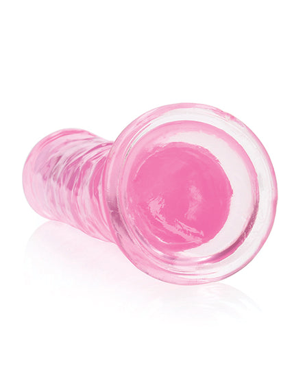 Shots RealRock Crystal Clear 8" Straight Dildo w/Suction Cup - Pink - Empower Pleasure