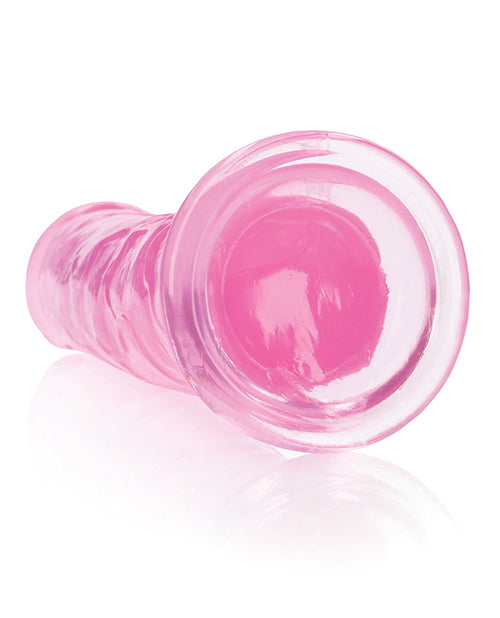 Shots RealRock Realistic Crystal Clear 10" Straight Dildo - Pink - Empower Pleasure