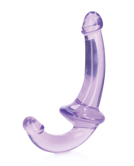 Shots RealRock Crystal Clear 6" Strapless Strap-On - Purple - Empower Pleasure