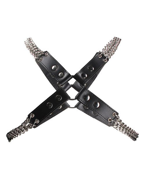 Shots Uomo Chain & Chain Harness - Black - Empower Pleasure