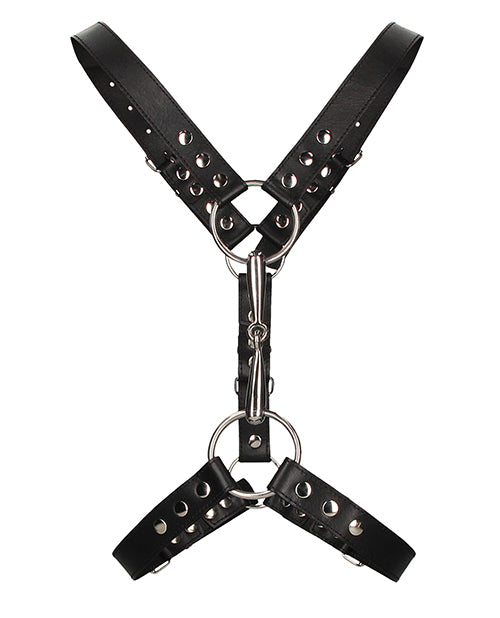 Shots Uomo Men's Harness w/Metal Bit - Black - Empower Pleasure