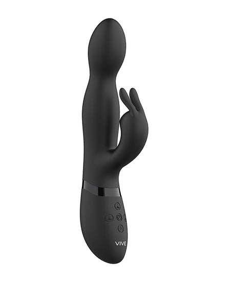 Shots Vive Niva Rotating Rabbit - Black - Empower Pleasure