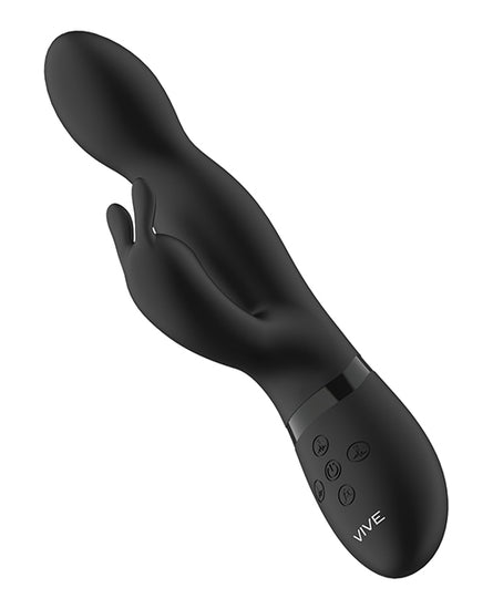 Shots Vive Niva Rotating Rabbit - Black - Empower Pleasure