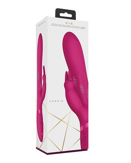 Shots Vive Amoris Stimulating Beads Rabbit - Pink - Empower Pleasure